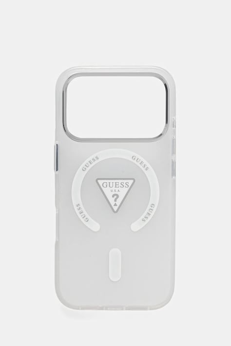 Кейс за телефон Guess iPhone 17 Pro в прозрачен цвят GUHMP17LHGTMLCGT