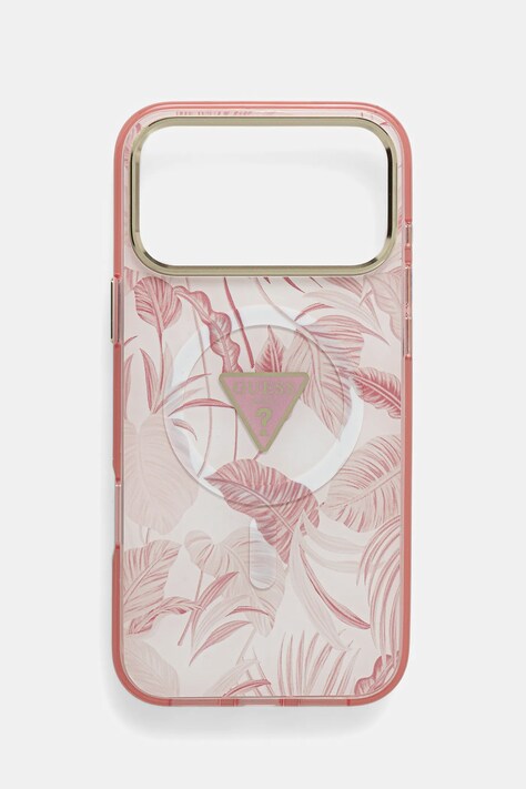 Puzdro na mobil Guess iPhone 17 Pro Max ružová farba, GUHMP17XHMILVTGP