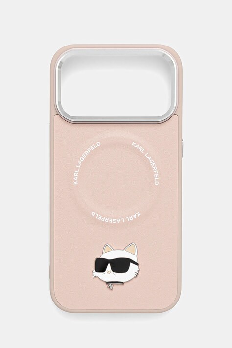 Karl Lagerfeld etui na telefon iPhone 17 Pro Max kolor różowy KLHMP17XPSMLRCHP