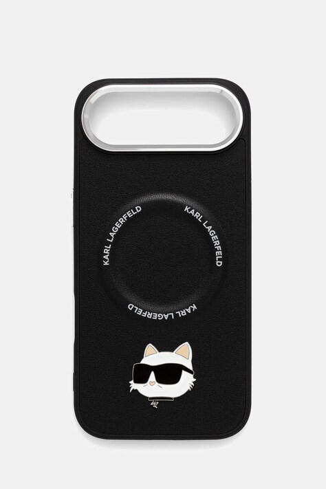 Puzdro na mobil Karl Lagerfeld iPhone 17 Air čierna farba, KLHMP17MPSMLRCHK