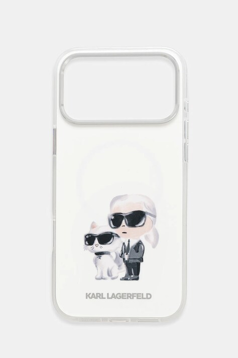Karl Lagerfeld etui na telefon iPhone 17 Pro Max kolor biały KLHMP17XHMKCAQOH