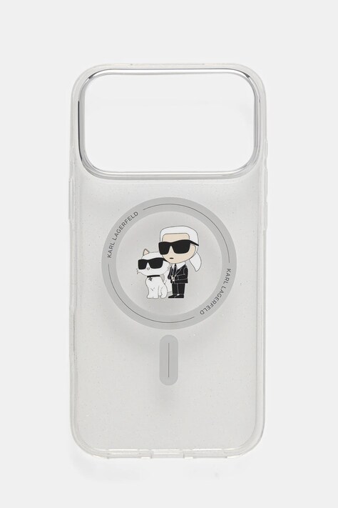Karl Lagerfeld etui na telefon iPhone 17 Pro Max kolor srebrny KLHMP17XHGKCNOT