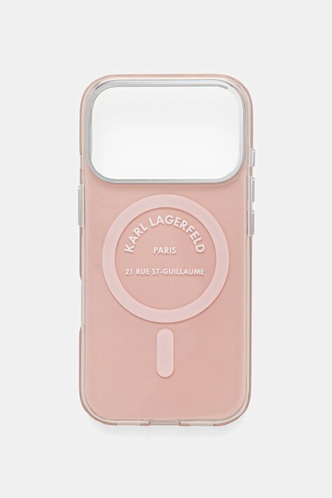 Karl Lagerfeld etui na telefon iPhone 17 Pro kolor różowy KLHMP17LHKRSGPP