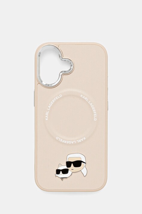 Karl Lagerfeld etui na telefon iPhone 17 kolor beżowy KLHMP17SPSMLRKCE