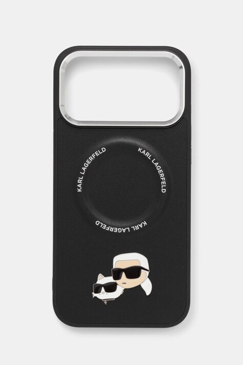 Karl Lagerfeld etui na telefon iPhone 17 Pro Max kolor czarny KLHMP17XPSMLRKCK