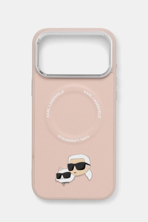 Karl Lagerfeld etui na telefon iPhone 17 Pro Max kolor różowy KLHMP17XPSMLRKCP