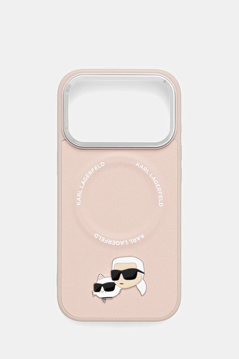 Karl Lagerfeld etui na telefon iPhone 17 Pro kolor różowy KLHMP17LPSMLRKCP