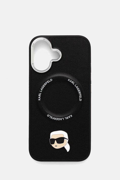 Karl Lagerfeld husă pentru telefon iPhone 17 culoarea negru, KLHMP17SPSMLRKLK