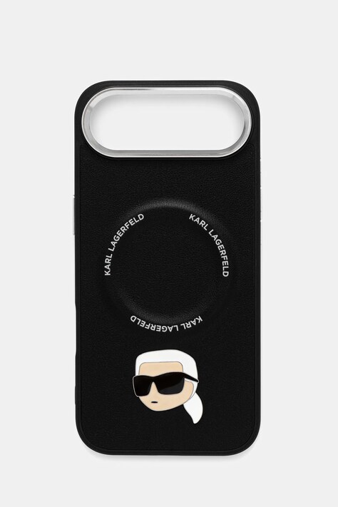 Karl Lagerfeld husă pentru telefon iPhone 17 Air culoarea negru, KLHMP17MPSMLRKLK
