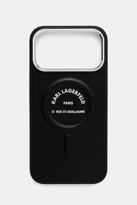 Karl Lagerfeld etui na telefon iPhone 17 Pro Max kolor czarny KLHMP17XPSKRSGEK