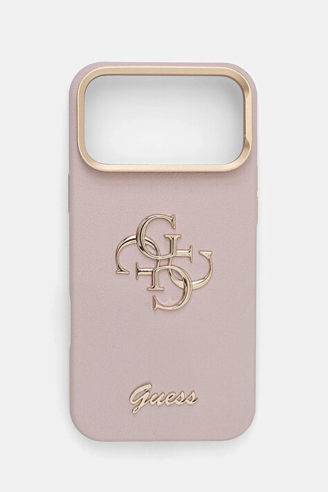 Guess etui na telefon iPhone 17 Pro Max kolor różowy GUHCP17XPCS4GSP