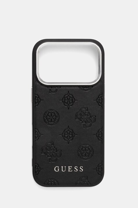 Guess etui na telefon iPhone 17 Pro kolor czarny GUHMP17LPSPOSSSK