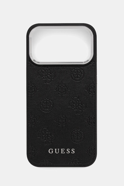 Guess etui na telefon iPhone 17 Pro Max kolor czarny GUHMP17XPSPOSSSK