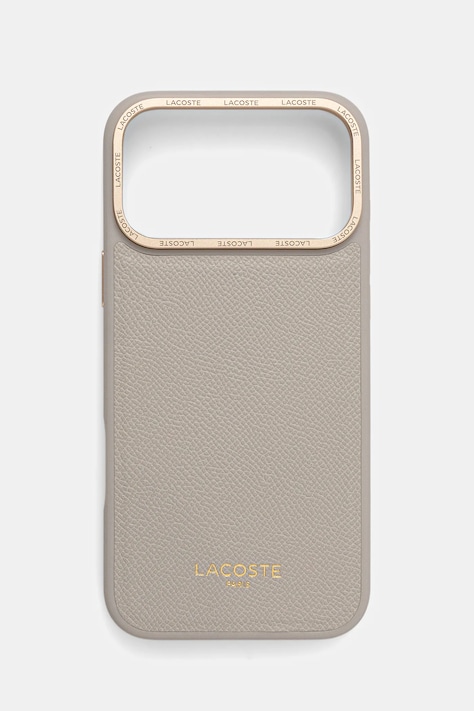 Lacoste etui na telefon iPhone 17 Pro Max kolor beżowy LCHMP17XPCEGT