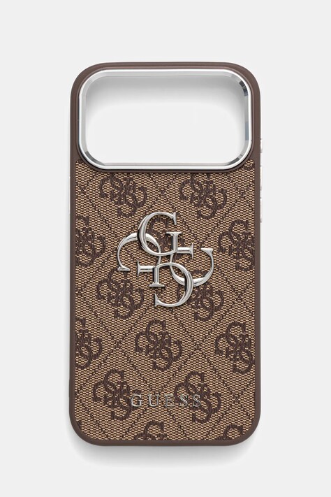 Guess etui na telefon iPhone 17 Pro Max kolor brązowy GUHCP17XP4G4SMCW