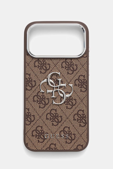 Guess etui na telefon iPhone 17 Pro Max kolor brązowy GUHCP17XP4G4SMCW