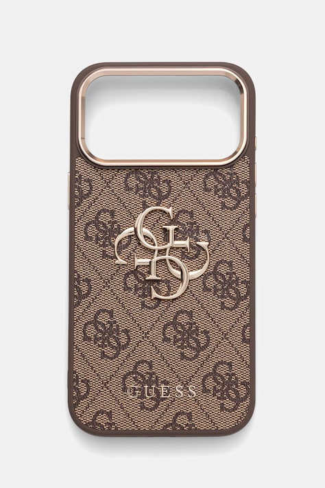 Guess etui na telefon iPhone 17 Pro Max kolor brązowy GUHCP17X4GMGCBR