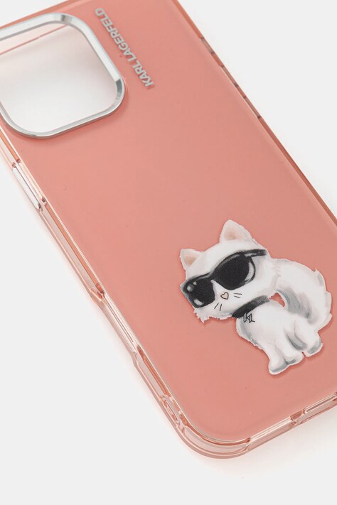 Чохол на телефон Karl Lagerfeld iPhone 16 Pro Max — AA00-AKU6HH, рожевий — фото 2