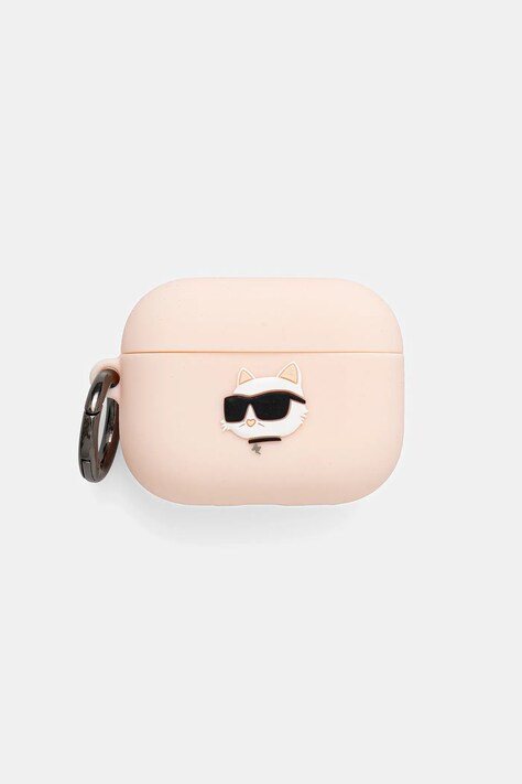 Karl Lagerfeld pokrowiec na słuchawki AirPods Pro 3 kolor różowy KLAP3RUNCHP