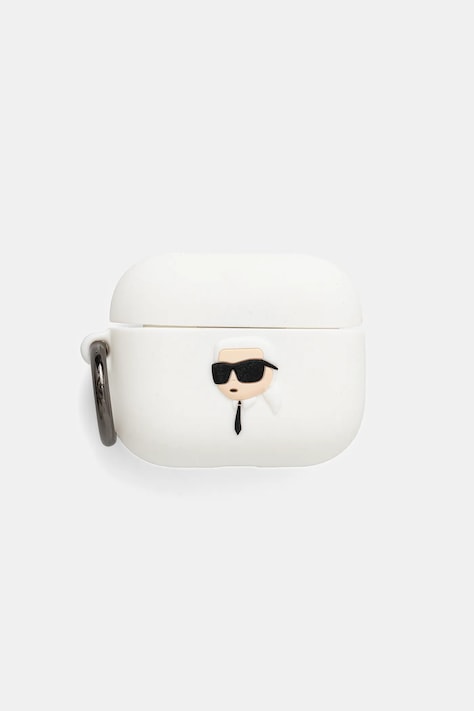 Karl Lagerfeld pokrowiec na słuchawki AirPods Pro 3 kolor biały KLAP3RUNIKH