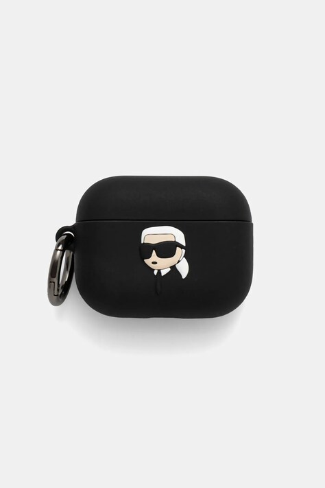 Karl Lagerfeld etui na słuchawki AirPods Pro 3 kolor czarny KLAP3RUNIKK