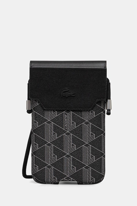 Lacoste pokrowiec na telefon kolor czarny LCPSP17XPBSK