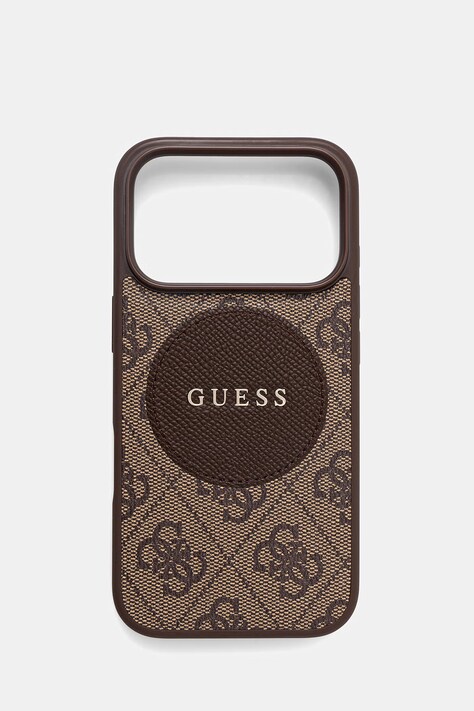 Guess etui na telefon iPhone 17 Pro kolor brązowy GUHMP17LP4PGRSGW
