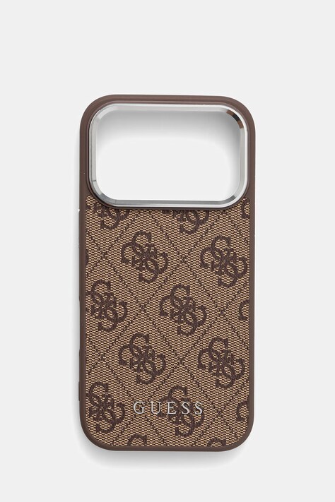 Guess etui na telefon iPhone 17 Pro kolor brązowy GUHMP17LP4GSSMCW