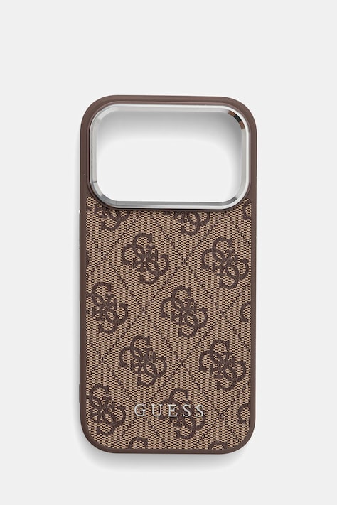 Guess etui na telefon iPhone 17 Pro kolor brązowy GUHMP17LP4GSSMCW