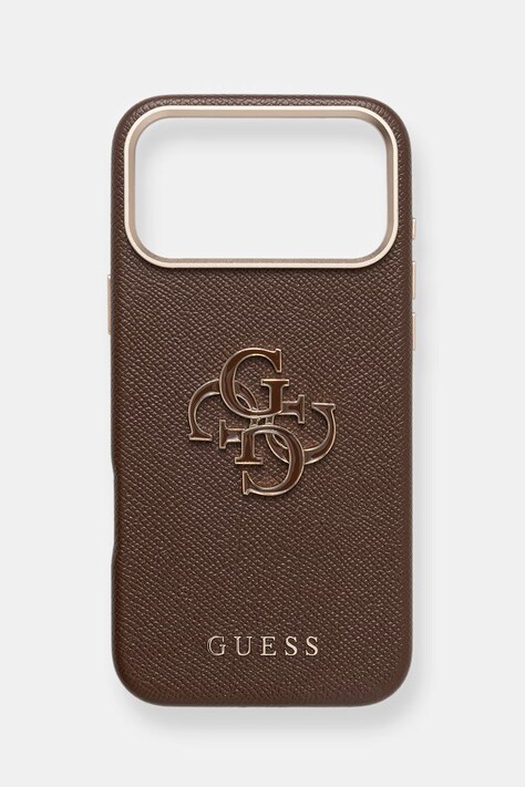 Guess etui na telefon iPhone 17 Pro Max kolor brązowy GUHCP17X5PS4RGGW