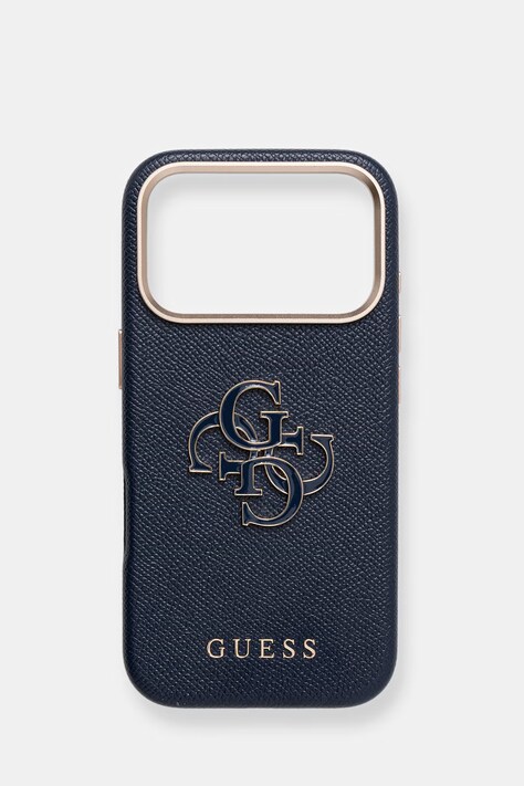 Guess etui na telefon iPhone 17 Pro kolor niebieski GUHCP17L5PS4RGGB