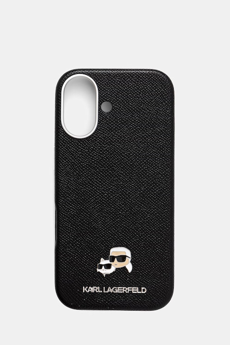 Puzdro na mobil Karl Lagerfeld iPhone 17 čierna farba, KLHMP17S6PFKCLK