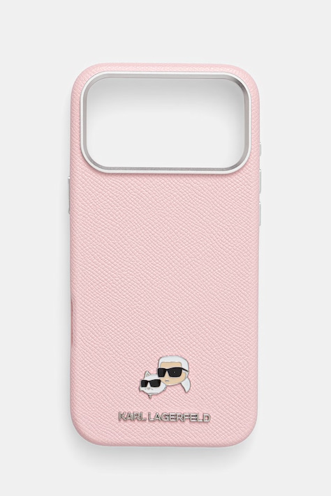 Чохол на телефон Karl Lagerfeld iPhone 17 Pro Max колір рожевий KLHMP17X6PFKCLP