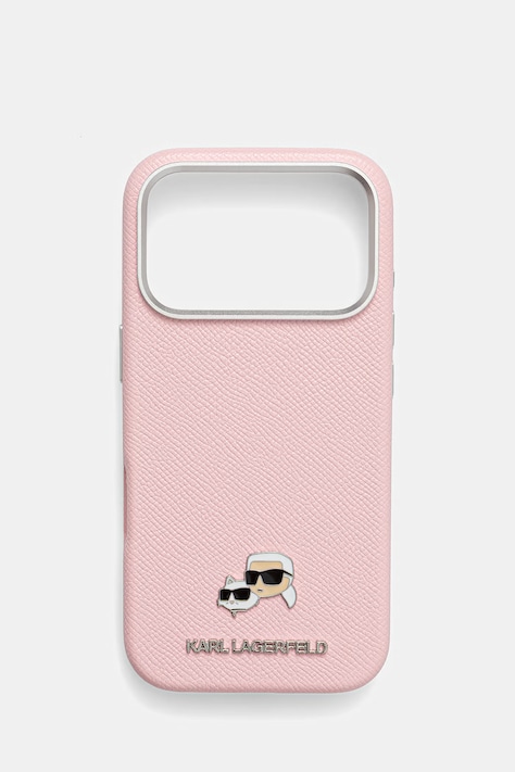 Чохол на телефон Karl Lagerfeld iPhone 17 Pro колір рожевий KLHMP17L6PFKCLP