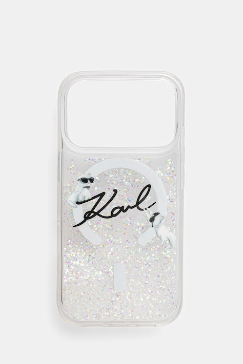 Karl Lagerfeld etui na telefon iPhone 17 Pro transparentne KLHMP17L6LKSCAMT