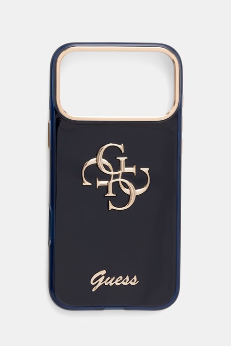 Guess pokrowiec na telefon iPhone 17 Pro Max granatowy GUHCP17X5HC4MLSB