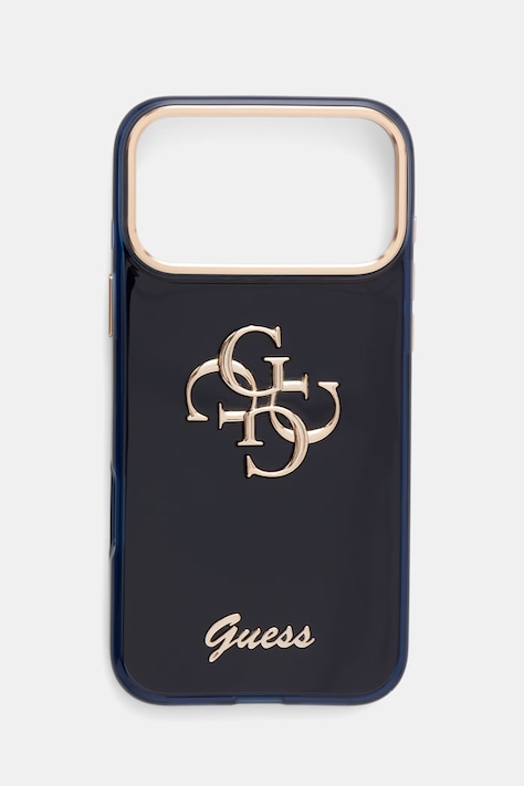 Guess pokrowiec na telefon iPhone 17 Pro Max granatowy GUHCP17X5HC4MLSB