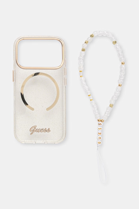 Guess Etui na telefon iPhone 17 Pro transparentne GUHMP17L5HTGSMSH