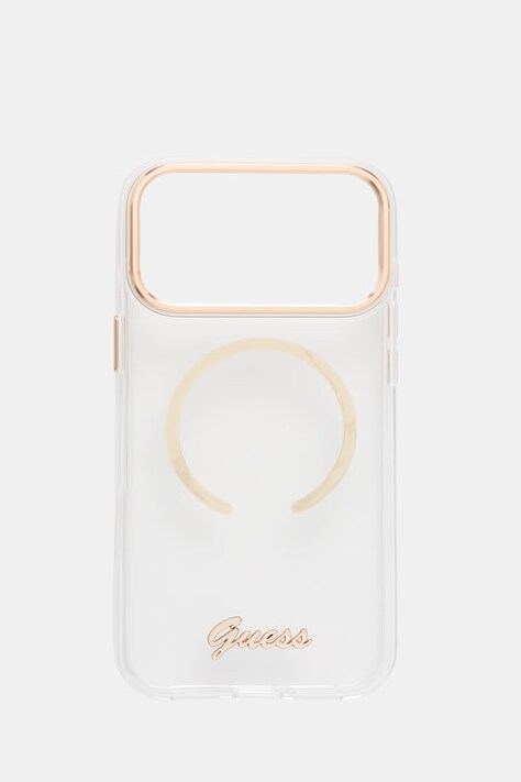 Guess etui na telefon iPhone 17 Pro Max transparentne GUHMP17X5HTCSMST