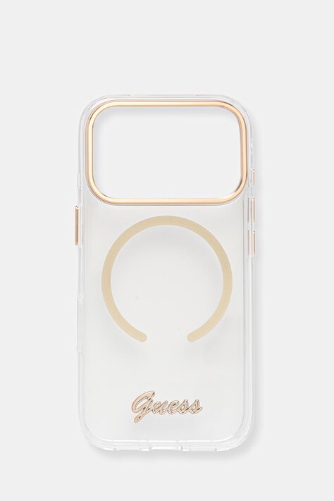 Guess etui na telefon iPhone 17 Pro transparentne GUHMP17L5HTCSMST