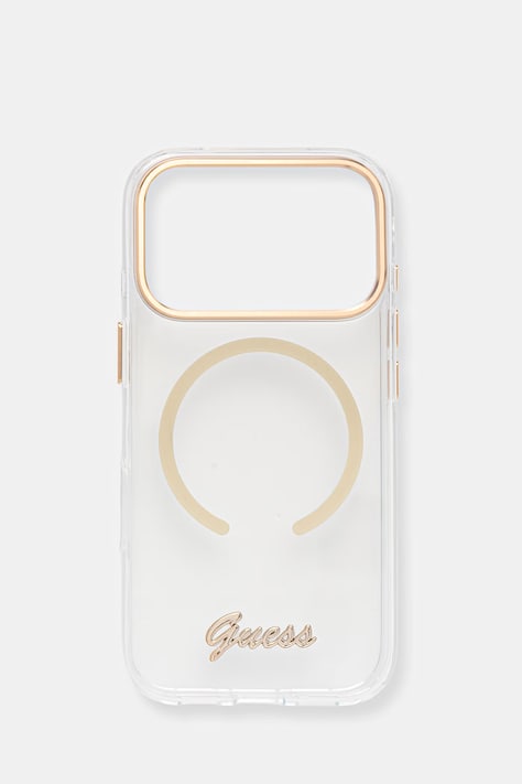 Guess etui na telefon iPhone 17 Pro transparentne GUHMP17L5HTCSMST