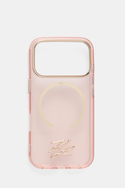 Karl Lagerfeld etui na telefon iPhone 17 Pro różowe KLHMP17L5HSKMEDP