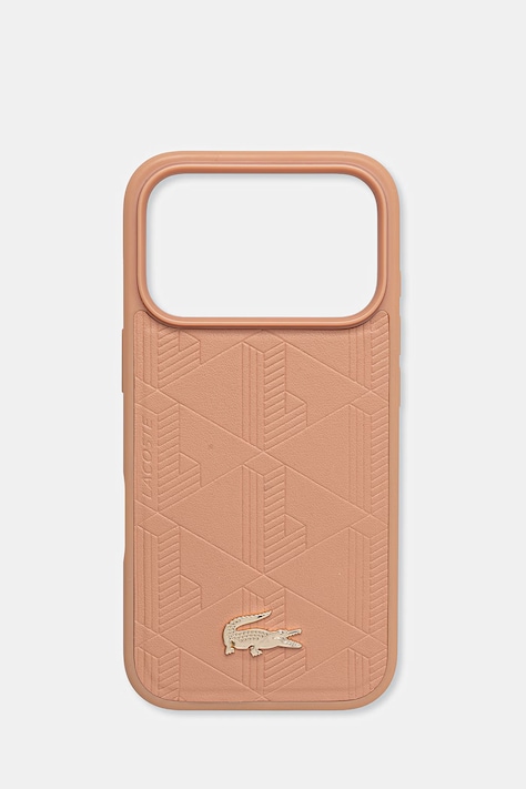 Lacoste etui na telefon iPhone 17 Pro pomarańczowe LCHMP17LPNOP