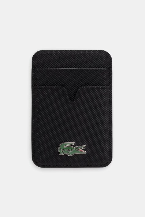 Lacoste etui na karty czarne LCWMSPLAK