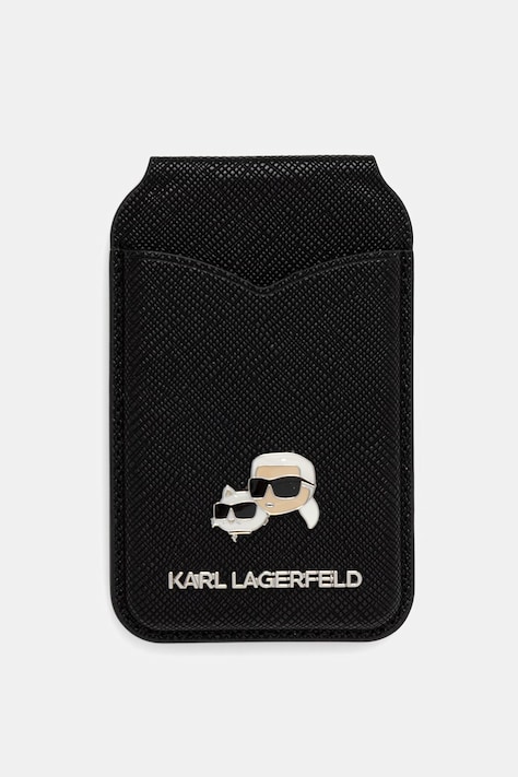 Karl Lagerfeld etui na karty czarne KLWMSMPGKCHPK