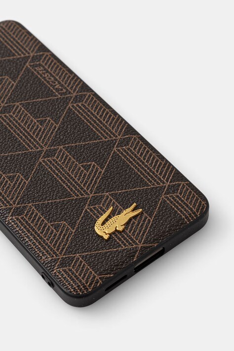 Lacoste etui na telefon z imitacji skóry Samsung Galaxy S26 brązowe LCHMS26SPBSMW