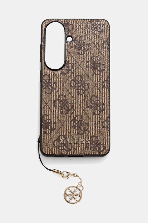 Guess etui na telefon Samsung Galaxy S26 brązowe GUHMS26SGF4GBR