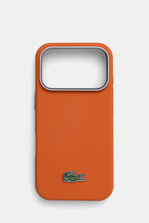 Lacoste etui na telefon iPhone 17 Pro pomarańczowe LCSCMP17LPLAO