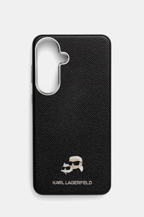 Karl Lagerfeld etui na telefon z imitacji skóry Samsung Galaxy S26+ czarne KLHMS26M6PFKCLK