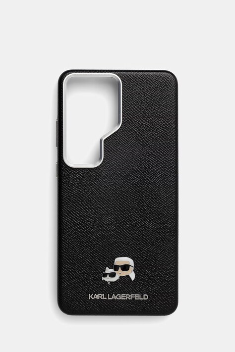 Karl Lagerfeld etui na telefon z imitacji skóry Samsung Galaxy S26 Ultra czarne KLHMS26L6PFKCLK